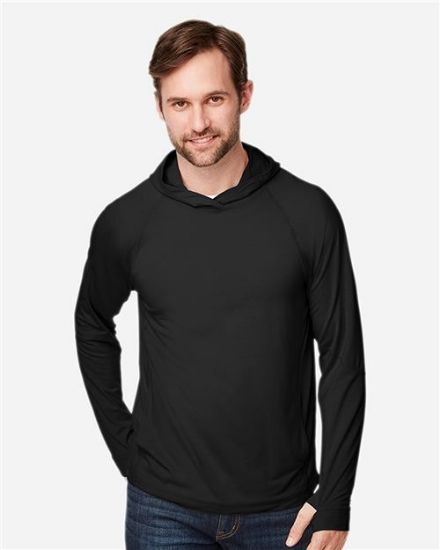 Picture of NE105 - Unisex JAQ Stretch Performance Hooded Long Sleeve T-Shirt