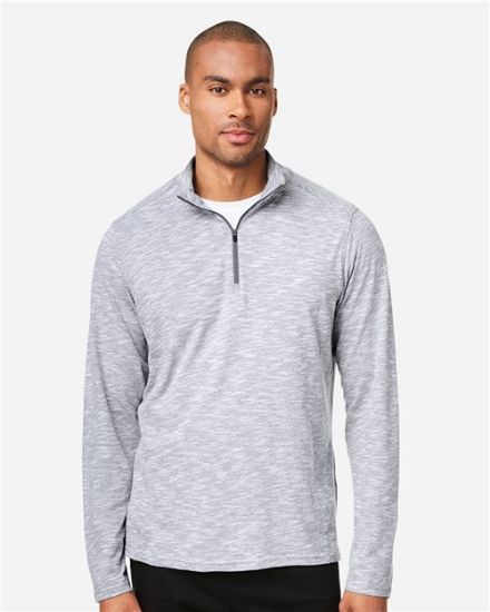 Picture of NE415 - Men's Eclipse Jacquard Quarter-Zip Pullover