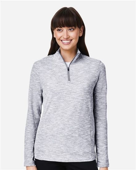 Picture of NE415W - Women's Eclipse Jacquard Quarter-Zip Pullover