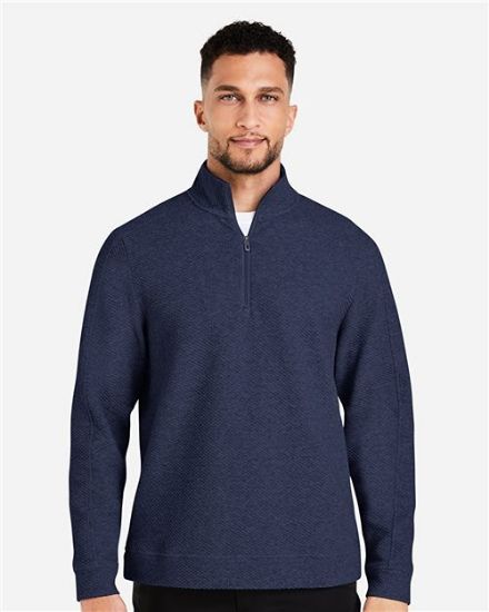 Picture of NE725 - Men's Spirit Textured Quarter-Zip Pullover