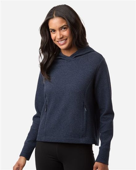 Picture of NE729W - Women's Spirit Textured Hooded Pullover