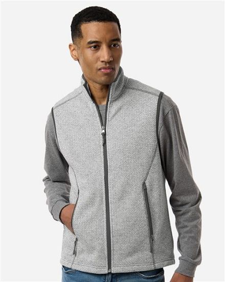 Picture of NE731 - Men's Jasper Jacquard Fleece Vest
