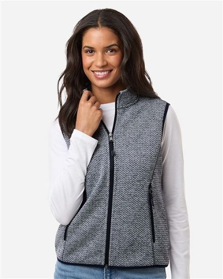 Picture of NE731W - Women's Jasper Jacquard Fleece Vest